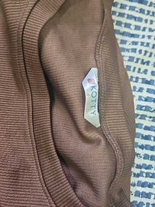 Brown Long Sleeve Top