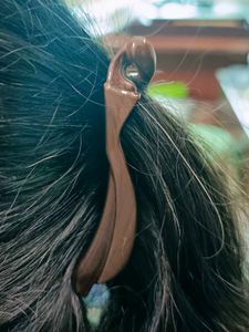Elegant Wooden print Hair Pin