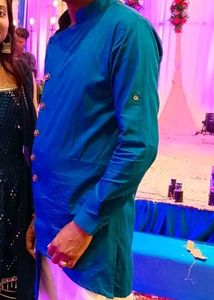 Asymmetric Kurta for Men With Pants
