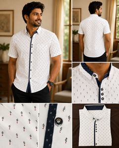 Men's Printed Short Sleeve Shirt