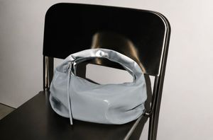 Zara Patent Faux Leather Bag Blue