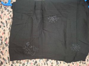 Black Embroidered Kurta Set