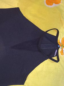 New Black Crop Top Not Use Even Once