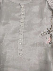 tissu fabric kurti with handwork