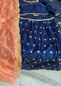 Stylish Navy Blue lehenga choli