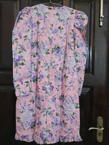 Floral Print Puff Sleeve Mini Dress