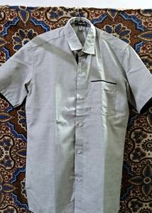 Grey Half Sleeve Shirt/ Mafatlal