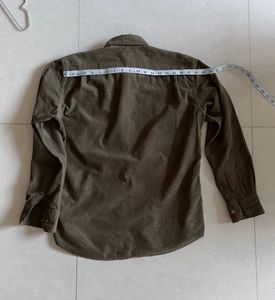 Corduroy Olive Green Premium Shirt