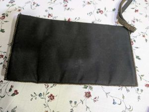 Embellished Black &amp; Gold Clutch