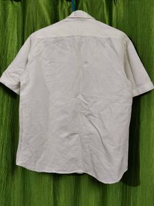 Classic White Short Sleeve Button-Up Shirt