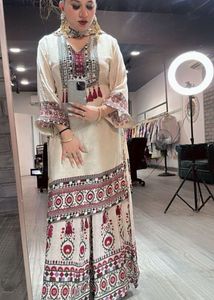 Heavy Mirror Work 3-piece Set