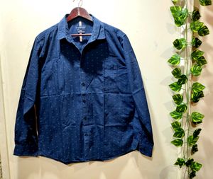 Classic Polo Signature Dark Blue Printed Shirt Men
