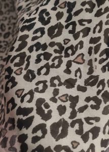 Leopard Print Sheer Blouse with Lace Detail