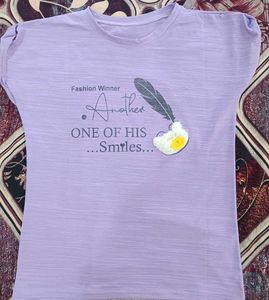 Purple Graphic T-Shirt
