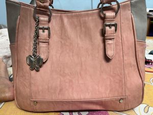 BEAUTIFUL PEACH HANDBAG