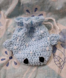 Cute Crochet Whale Pouch