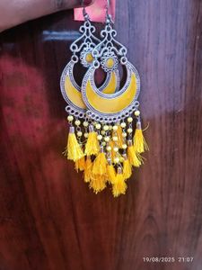 New Yellow Tassel Earrings