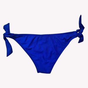 Vibrant Blue Tie-Side Bikini Bottoms