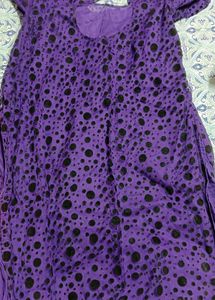 Purple Polka Dot Dress