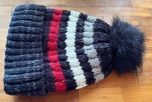 Chunky Knit Beanie with Pom Po