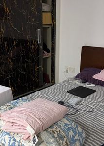 Blue Striped flat bedsheet queen size
