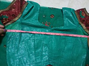 Elegant Saree With Stitched Blouse &amp; Chaniya