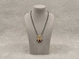 Exquisite Mangalsutra with Emerald Pendant