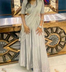 Elegant Grey Lehenga Choli Set