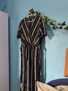 Striped Wrap Dress