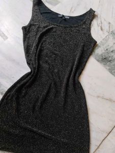 Sparkly Black Mini Dress