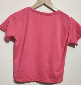 Pink Top Fashion Queen Heart 8-10 Year Girl