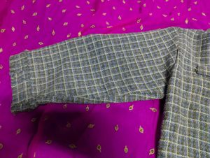 Classic Checked Ethnic Jacket