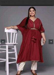 Maroon Kaftan Kurta...