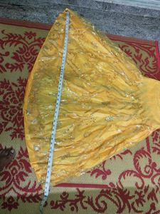 Beautiful Yellow Sequin Ethnic Skirt