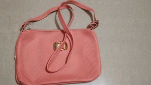 Chic Pink Chevron Crossbody Bag