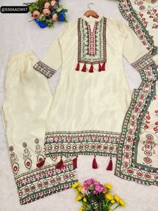 Heavy Mirror Work 3-piece Set