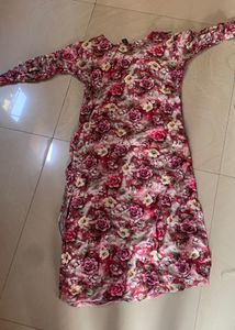 Floral Print Ethnic Kurta