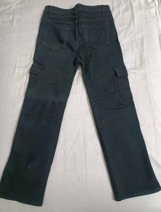 Black Cargo Jeans