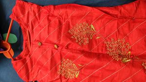 Beautiful Tomato Color Red Kurti