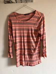 Chic Striped Long Sleeve Top