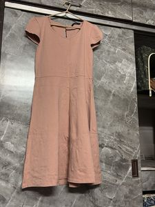 Vero Moda Peach A-Line Cap-Sleeve Dress