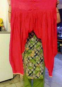 red color ka frock suit fullumbrella with salwar