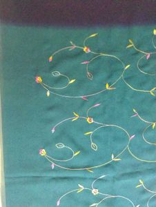 Elegant Ombre Silk Saree with Embroidery