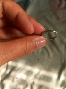 Pure silver ring
