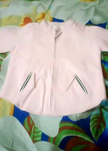 Leather Pink women Jacket