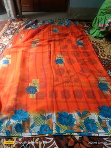 Floral Print Saree