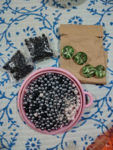 Assorted Pearl Beads &amp; Craft Supplies