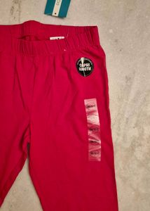 Pink Capri Leggings with Patch