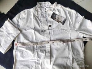 Elegant luxurious white Korean shirt