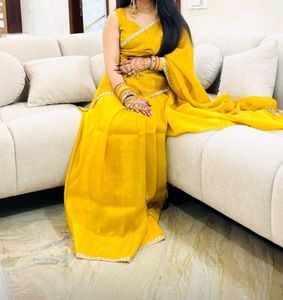 Beautiful Yellow Saree